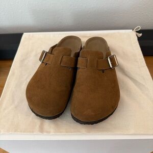 Women's Betsy Clog Mule Flats - Universal Thread™ Cognac 6